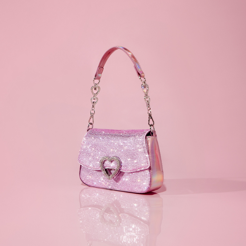 Barbie 限量Y2K粉紅色閃石手袋 Handbag