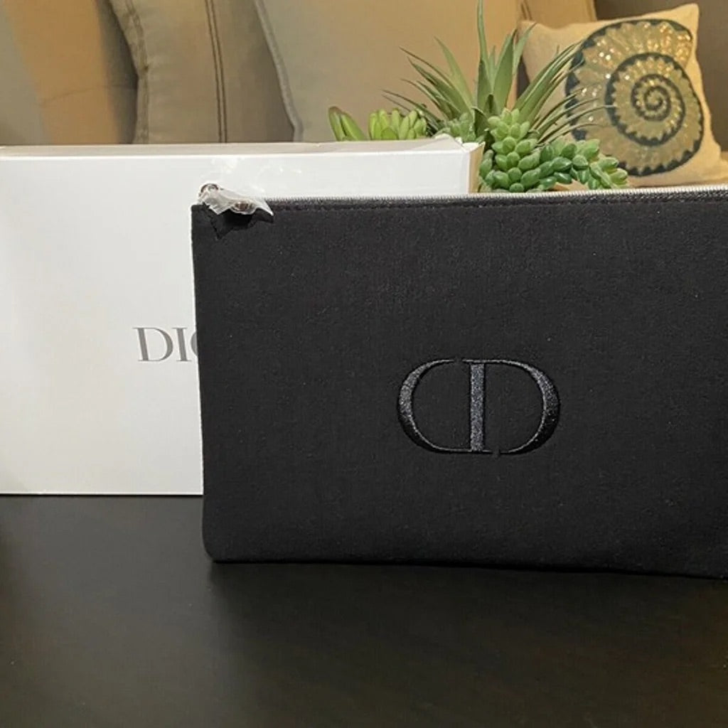 【 現貨 】Dior 限量寶藍色布面長方化妝包 Makeup Bag Limited Edition