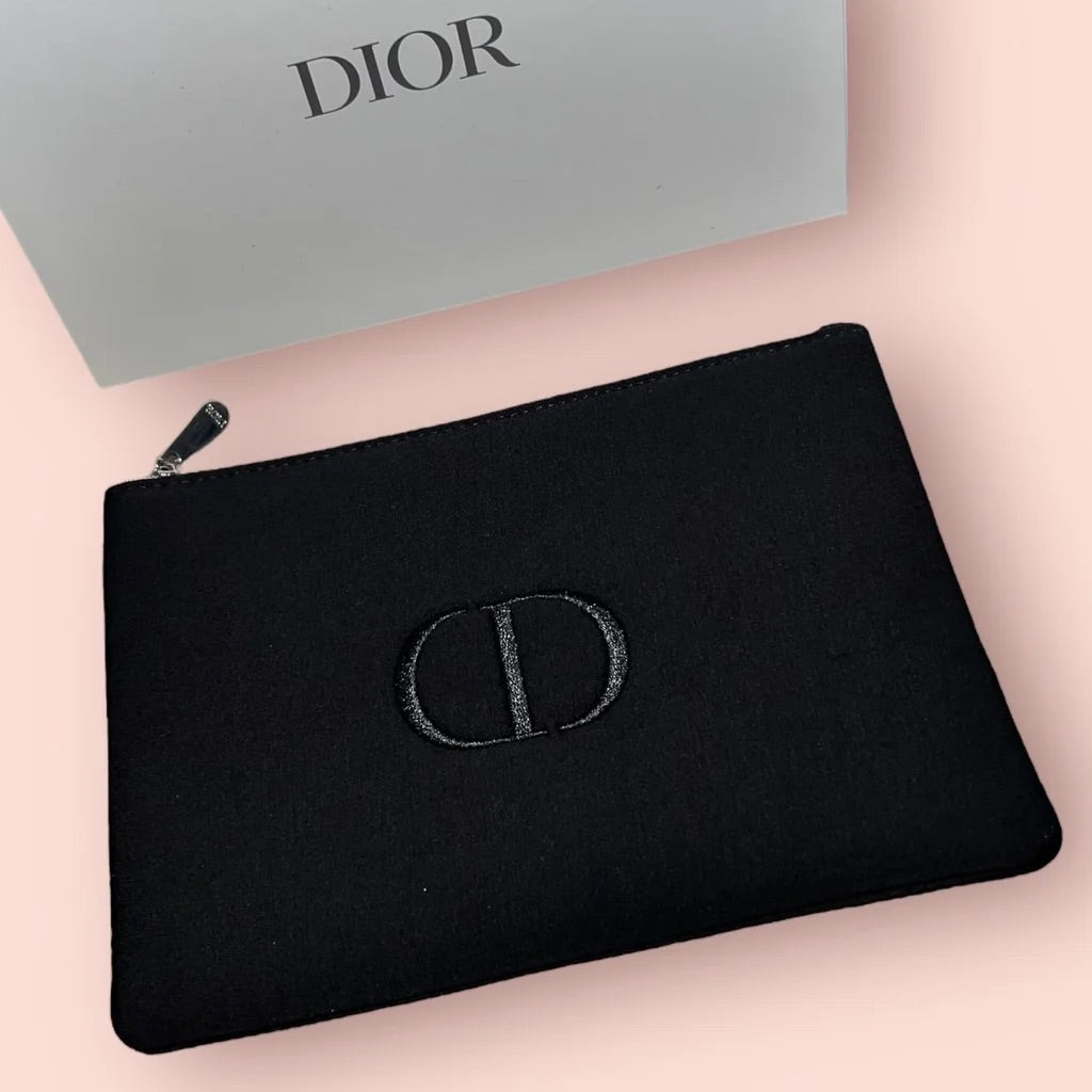 【 現貨 】Dior 限量寶藍色布面長方化妝包 Makeup Bag Limited Edition