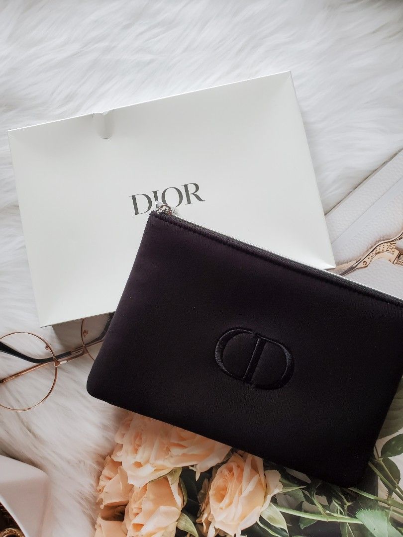 【 現貨 】Dior 限量寶藍色布面長方化妝包 Makeup Bag Limited Edition