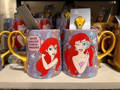 【 現貨 】Disney 美人魚雙面杯 連叉形匙羹 Coffee Cup Mug