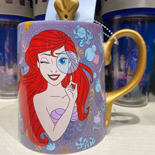 【 現貨 】Disney 美人魚雙面杯 連叉形匙羹 Coffee Cup Mug